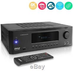 1000W 5.2ch Hi-Fi 4K BLUETOOTH AMPLIFIER FM STEREO HOME THEATER RECEIVER SYSTEM