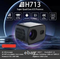 1080P Home Theater LED Smart Projector HD Dual Band WIFI Bluetooth Projection