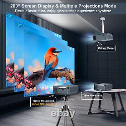 12000 Lumen Projector UHD Smart 5G WiFi 4K Android Beamer Home Theater Movie UK