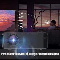 12000 Lumens Smart LED Projector Android WiFi Bluetooth 4K Home Theater Cinema