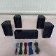 120w Black Onkyo Satellites & Centre Surround Speakers Wall Mountable 6? Cables