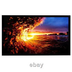 120 Inch Fixed Aluminum Frame Projector Screen Home Theatre HD TV Projection 3D