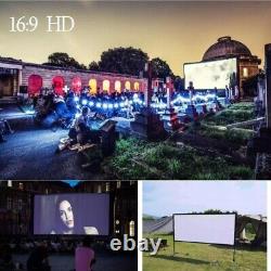 150 Projector Screen + Stand Outdoor Indoor Home Theater Backyard Movie HD169