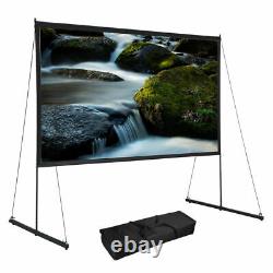 150in Projector Screen & Stand Home Office Projection Screen Theater Movie 169