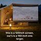 150in Projector Screen With Stand Movie Home Theater Screen Outdoor Indoor 169