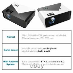 17000 Lumens WiFi Bluetooth Andriod 1080P Projector LED Home Theater Cinema HDMI