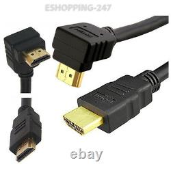 1M Right Angle HDMI 1.4 1080p 3D Digital Camera Cable For Home Theater LCD B046