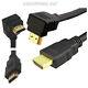 1m Right Angle Hdmi 1.4 1080p 3d Digital Camera Cable For Home Theater Lcd B046