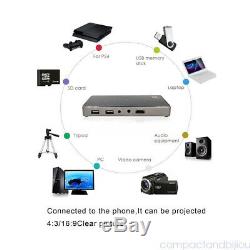 20001 4K Smart DLP Mini Portable Projector 1080P WiFi Home LED Theater Cinema