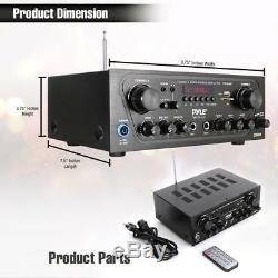 250w 2ch Bluetooth Home Theater Amp Amplifier Audio Receiver Sound System Mp3
