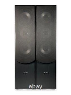 2 x Fenton 5.0 Surround Sound Speakers System Hi Fi Home Cinema Theatre Black