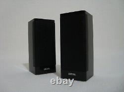 2x Piece Loewe S1 Aluminium Speaker Black Stereo Home Theater System Top