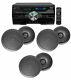 4000w Home Theater Dvd Receiver Withbluetooth/usb+(5) Black 6.5 Ceiling Speakers