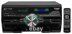 4000w Home Theater DVD Receiver withBluetooth/USB+(5) Black 8 Ceiling Speakers