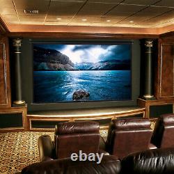43HD 72/100/120 Projector Screen Manual Pull Down Home Theater Wall Projection