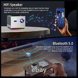 4K Android Projector HD 5G WiFi Bluetooth HDMI USB Smart LED Office Home Theater