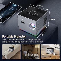 4K Android Projector HD 5G WiFi Bluetooth HDMI USB Smart LED Office Home Theater