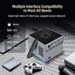 4K Android Projector HD 5G WiFi Bluetooth HDMI USB Smart LED Office Home Theater