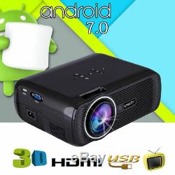 4K HD 1080P 3D LED Projector WiFi Bluetooth HDMI Home Theater Cinema Android HA