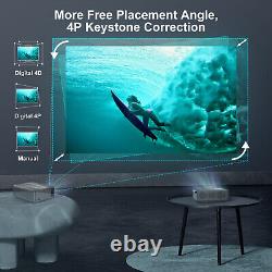 4K HD Projector Home Theater Native 1080P Video WiFi Beamer Android for TV Stick