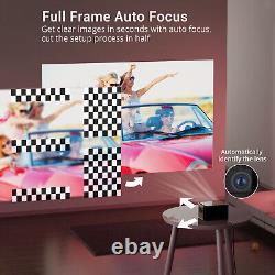 4K Projector HD LED Smart 5G WiFi Bluetooth Android Home Office Theater HDMI USB