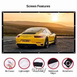 4K Smart Projector Android HD 5G WiFi Bluetooth LED Beamer Home Theater HDMI USB