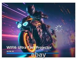 4K UHD Projector Android TV Smart Beamer Home Theater 5G WiFi Bluetooth Movie UK