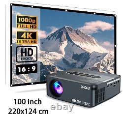 4K UHD Projector with Android, WiFi6 & Bluetooth 12,000 Lumen LED, Home Theater