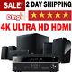 4k Ultra Hd Hdmi Home Theater System 5.1 Speaker With Bluetooth Receiver New