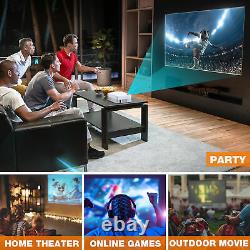 4K WiFi LED Video Projector Android 9.0 Bluetooth Smart Home Cinema Theater UK