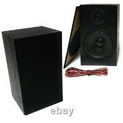 4 Pack TDX 6.5 2-Way Bookshelf Home Theater Audio Speaker Wall Mount Black