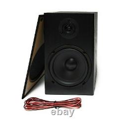 4 Pack TDX 6.5 2-Way Bookshelf Home Theater Audio Speaker Wall Mount Black