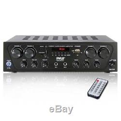 500w 4ch Bluetooth Home Theater Amp Amplifier Audio Receiver Sound System Mp3