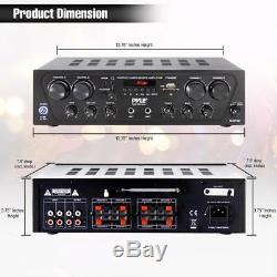 500w 4ch Bluetooth Home Theater Amp Amplifier Audio Receiver Sound System Mp3