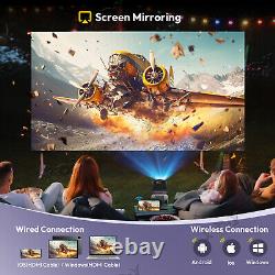 5G 4K Projector HD LED WiFi Bluetooth HDMI USB Android Office Smart Home Theater