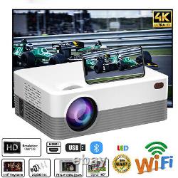 5G 4K Projector Smart HD LED WiFi Bluetooth HDMI USB Android Office Home Theater