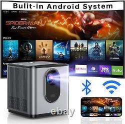 5G 4K Smart Projector HD LED 12000Lms WiFi Bluetooth Android TV 9.0 Home Theater