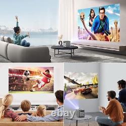 5G 4K Smart Projector HD LED 12000Lms WiFi Bluetooth Android TV 9.0 Home Theater