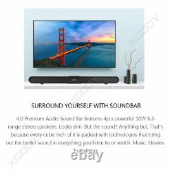 60W Bluetooth Wireless Soundbar TV Speaker Home Theater Sound Bar HiFi Subwoofer