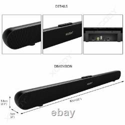 60W Stereo 3D Loudspeaker Sound Bar Wireless Home Theater TV Speaker Fashion UK