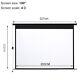 60 -120 Inch Portable Motorized Projector Screen 43 169 Pull Down Home Theater