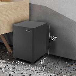 6.5'' Theater Subwoofer Home Audio With Deep Bass in Compact Design Speaker Black