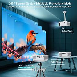 8K XGODY Projector 12000 Lumen Bluetooth 5G WiFi HDMI Office Home Theater Cinema