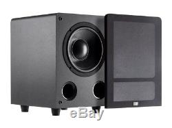 8 200W Premium Home Theater Audio Subwoofer Powered Black 8-inch 200 Watt LFE