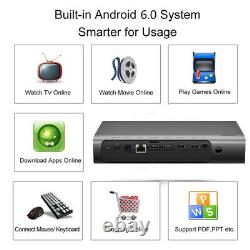 9000Lumens Android HD 4K 3D DLP Projector Wifi Home Theater Cinema HDMI USB RJ45