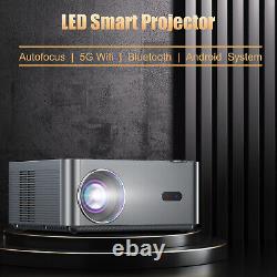 Autofocus 4K Projector LED 5G WiFi Bluetooth Android USB Beamer Home Theater