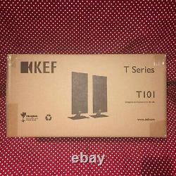 BRAND NEW KEF T101 Ultra-thin WallMount home theatre speakers LEFT&RIGHT (Black)