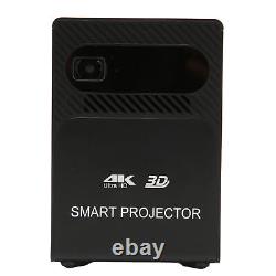 (Black)Mini Projector Bluetooths 5G WiFi 3D 4K DLP Portable Home Theater Video