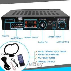 Bluetooth Hybrid Home Theater Pre Amp Amplifier Stereo Receiver Sound System Mp3