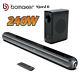 Bomaker 240w Bluetooth Sound Bar Bass Subwoofer Home Theater Tv Speaker Remote